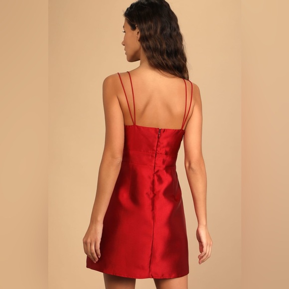 Glamourous Life Wine Red Sleeveless Mini Dress - Picture 2 of 2